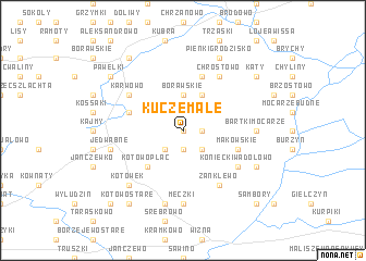 map of Kucze Małe