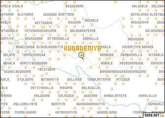 map of Kudadeniya