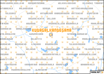 map of Kuda Galkandegama