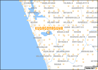 map of Kudagonaduwa