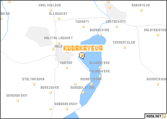 map of Kudakayeva