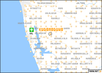 map of Kudamaduwa