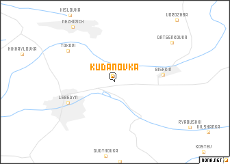 map of Kudanovka