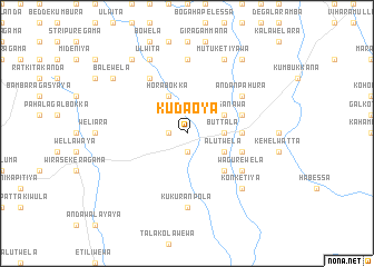 map of Kudaoya