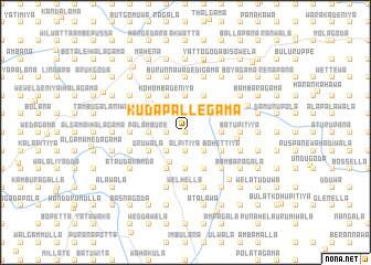 map of Kuda Pallegama