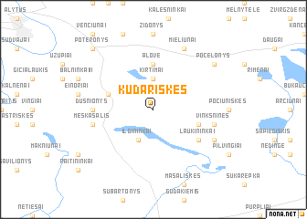 map of Kudariškės