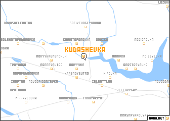 map of Kudashevka