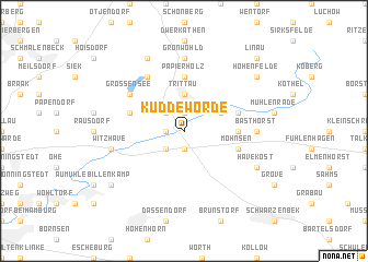 map of Kuddewörde