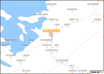 map of Kuddnäs