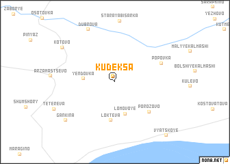 map of Kudeksa