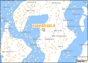 map of Kudhānīwāla