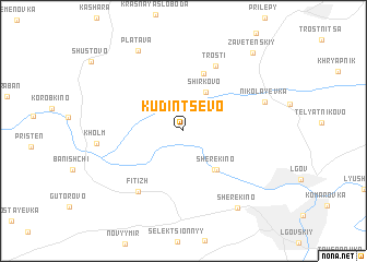 map of Kudintsevo