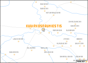 map of Kudirkos Naumiestis