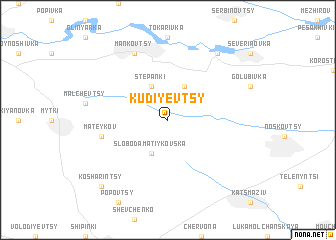 map of Kudiyevtsy