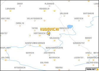 map of Kudovichi