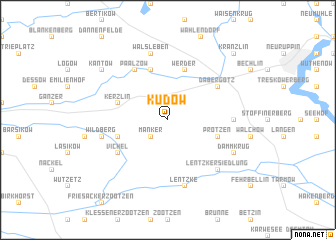 map of Küdow