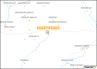 map of Kudryashëv