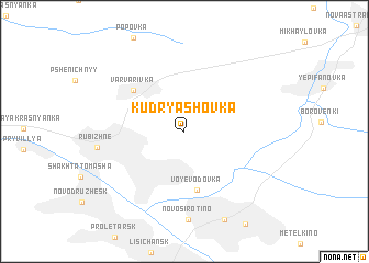 map of Kudryashovka