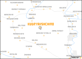 map of Kudryavshchino