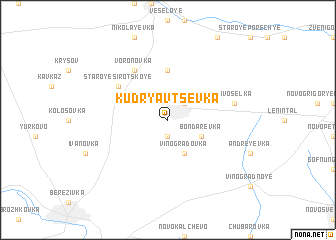 map of Kudryavtsevka