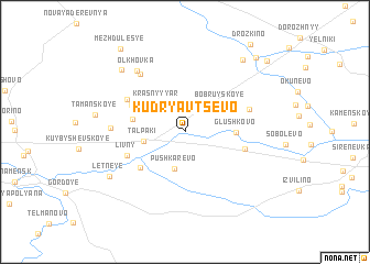 map of Kudryavtsevo