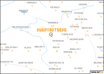 map of Kudryavtsevo