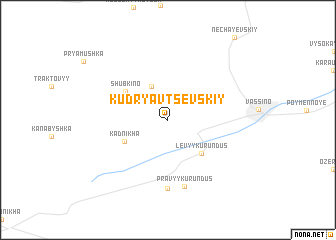 map of Kudryavtsevskiy