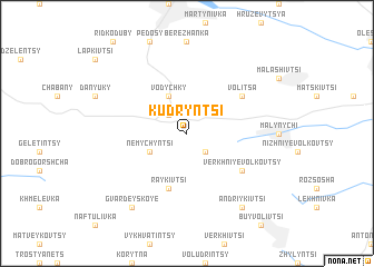 map of Kudryntsi
