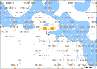 map of Kududaw