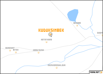 map of Kuduk Simbek