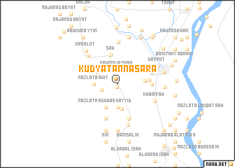 map of Kudyat an Naşārá