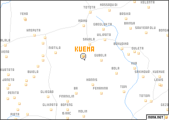 map of Kuema