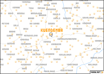 map of Kuendemba