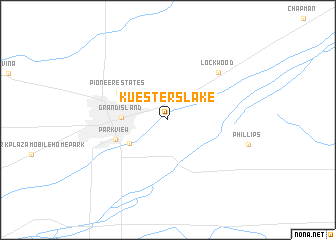 map of Kuesters Lake