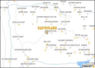 map of Kufrinjah