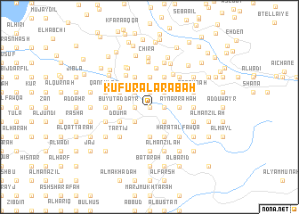 map of Kufūr al ‘Arabah