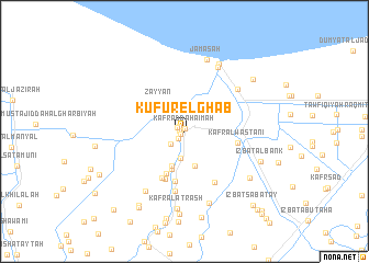 map of Kufûr el-Ghâb