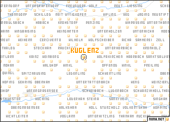 map of Kuglenz