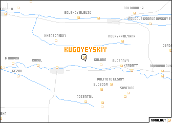 map of Kugoyeyskiy
