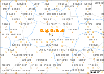 map of Kuguriziegu