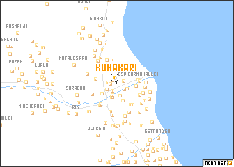 map of Kūhakarī