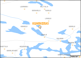 map of Kuhakoski