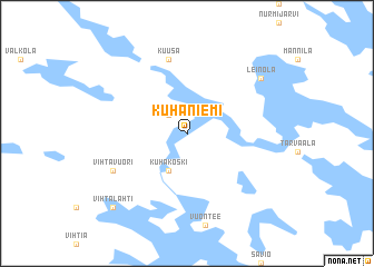 map of Kuhaniemi