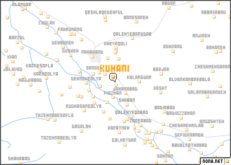 map of Kūhānī