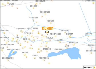 map of Kūhān