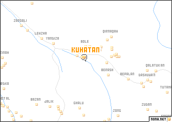 map of Kūhatān