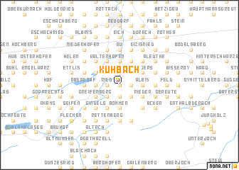 map of Kühbach