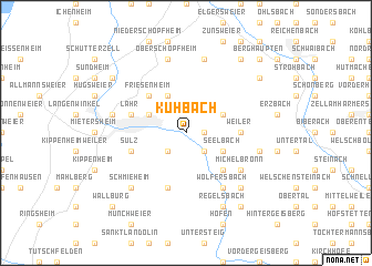 map of Kuhbach