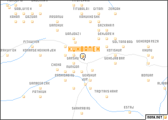 map of Kūh Baneh