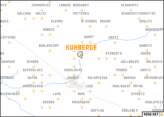 map of Kuhberge